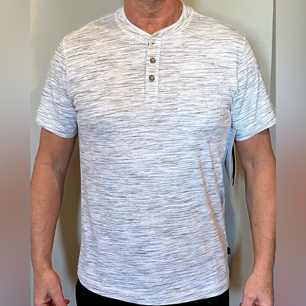 Lee Mens Grey/White Short Sleeve Henle- Size M - NWT